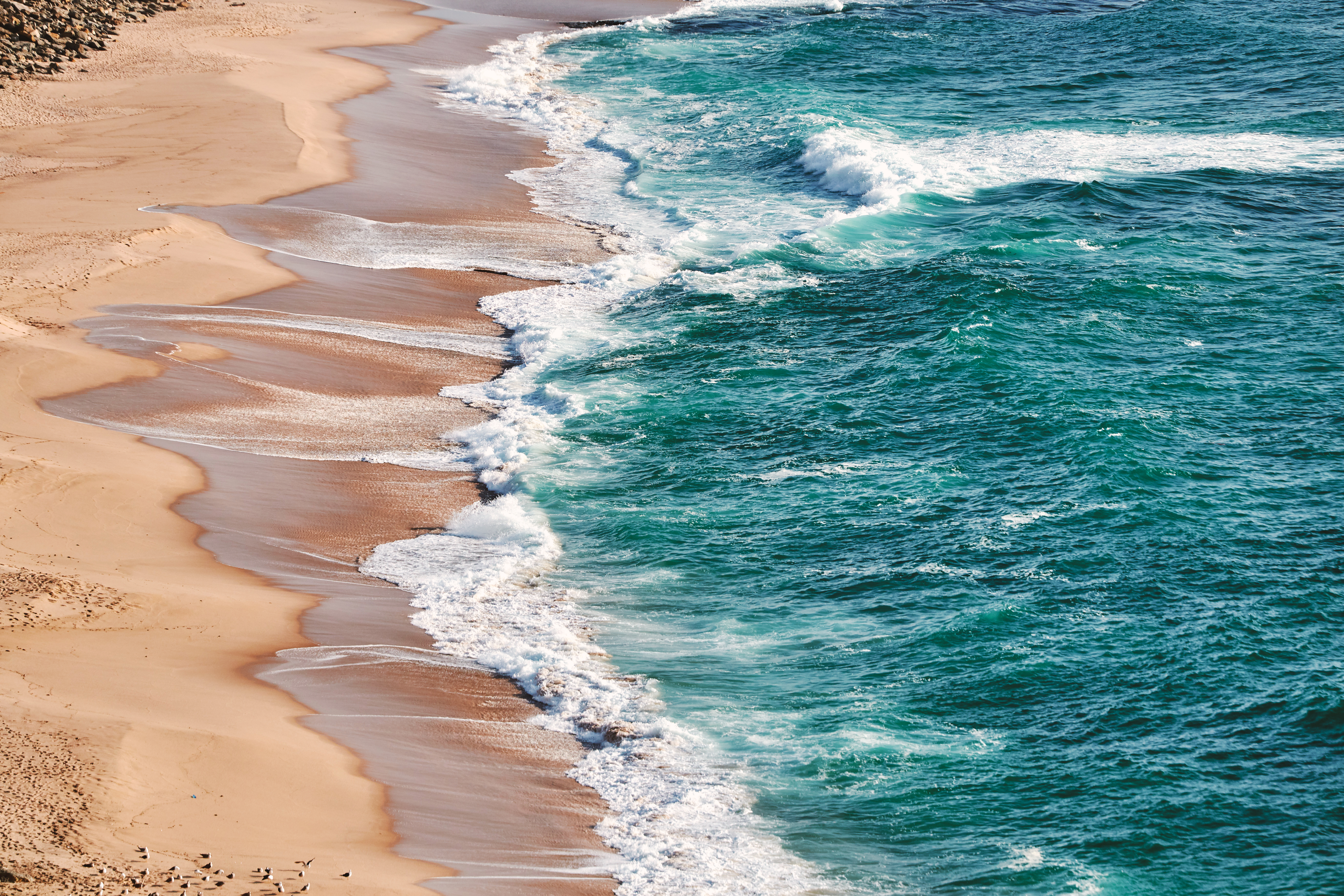 Vista do mar em Porto Seguro com ceu aberto